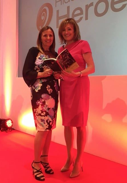 Linda Allen receiving recognition at the Hidden Heroes Awards